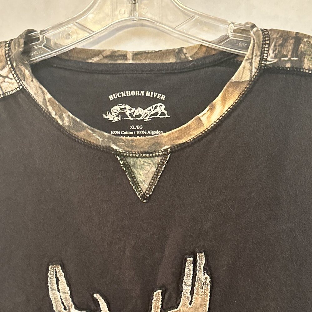Buckhorn River Camouflage Deer Hunters Short Sleeve Hunting Tee Shirt - Picture 5 of 8